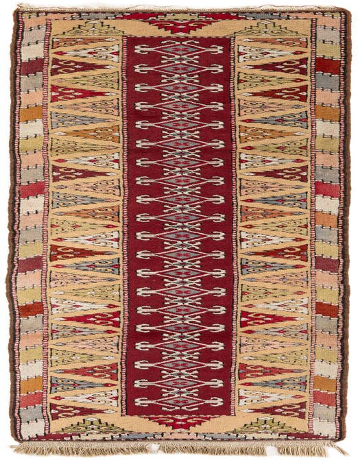Detail image of 2' 5 x 9' 7 Hand Knotted Kars Wool Runner Rug