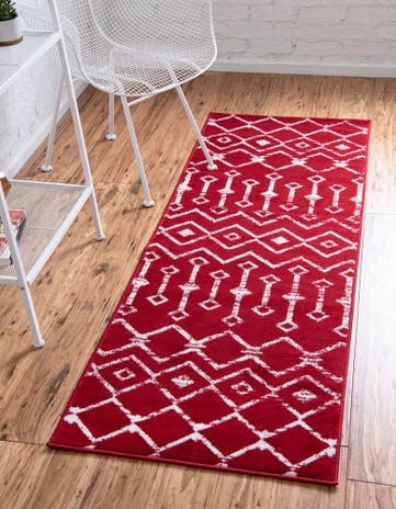 2' x 9' 10 Kasbah Trellis Runner Rug