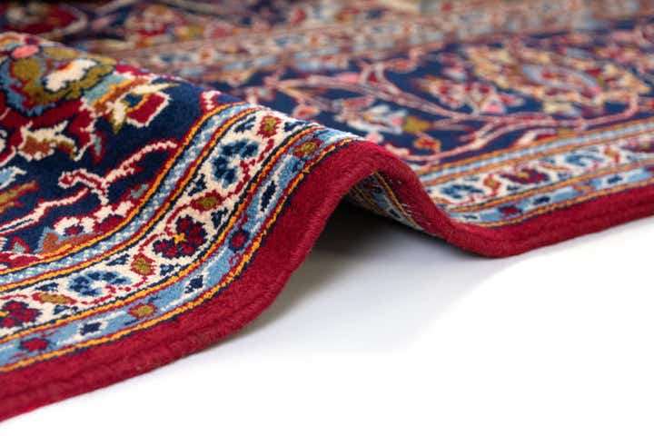 6' 6 x 10' 10 Hand Knotted Kashan Persian Wool Runner Rug