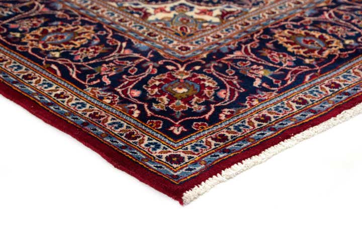 6' 6 x 10' 10 Hand Knotted Kashan Persian Wool Runner Rug