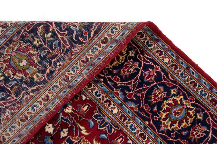 6' 6 x 10' 10 Hand Knotted Kashan Persian Wool Runner Rug