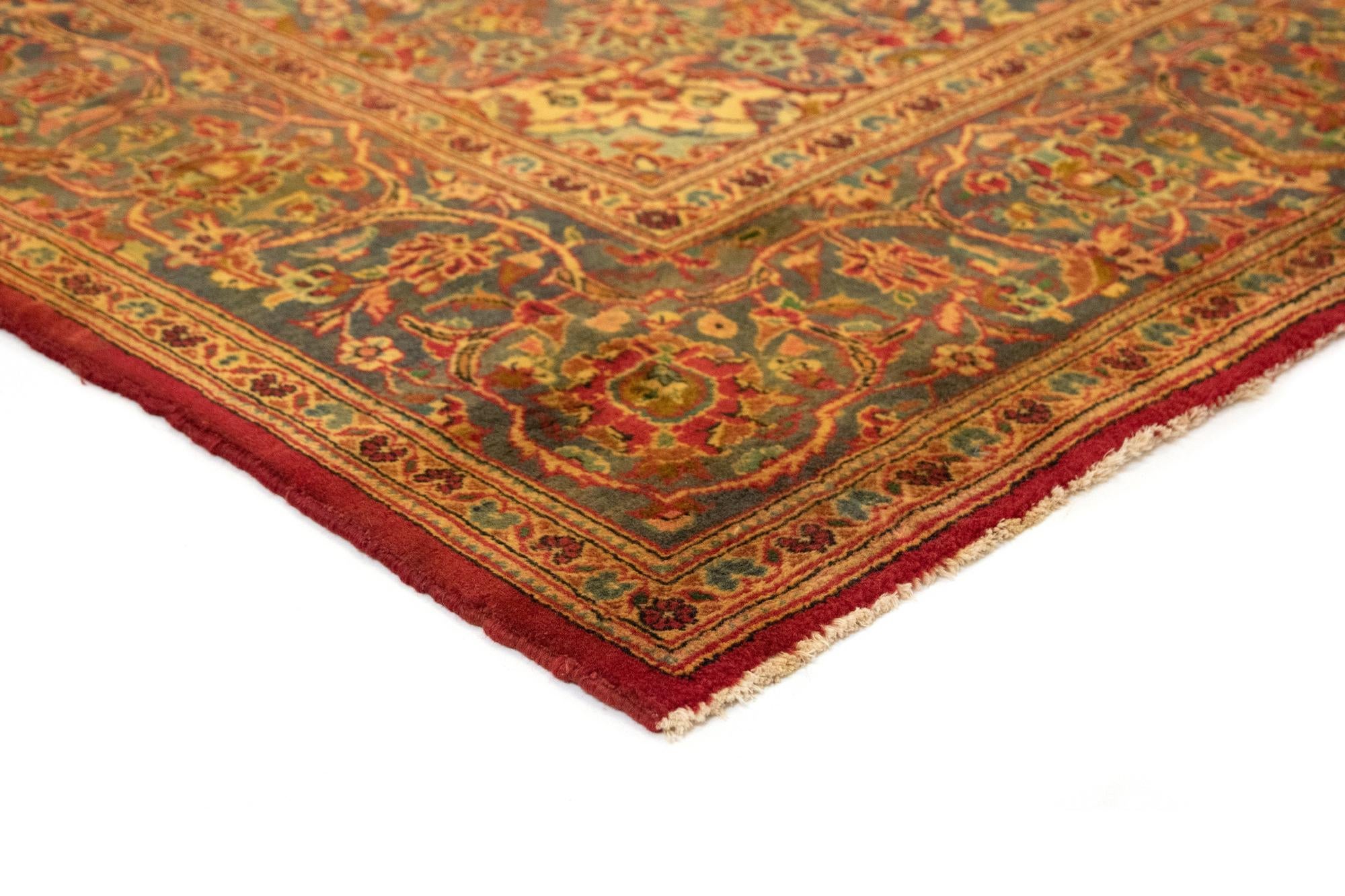 6' 4 x 10' 11 Hand Knotted Kashan Persian Wool Runner Rug