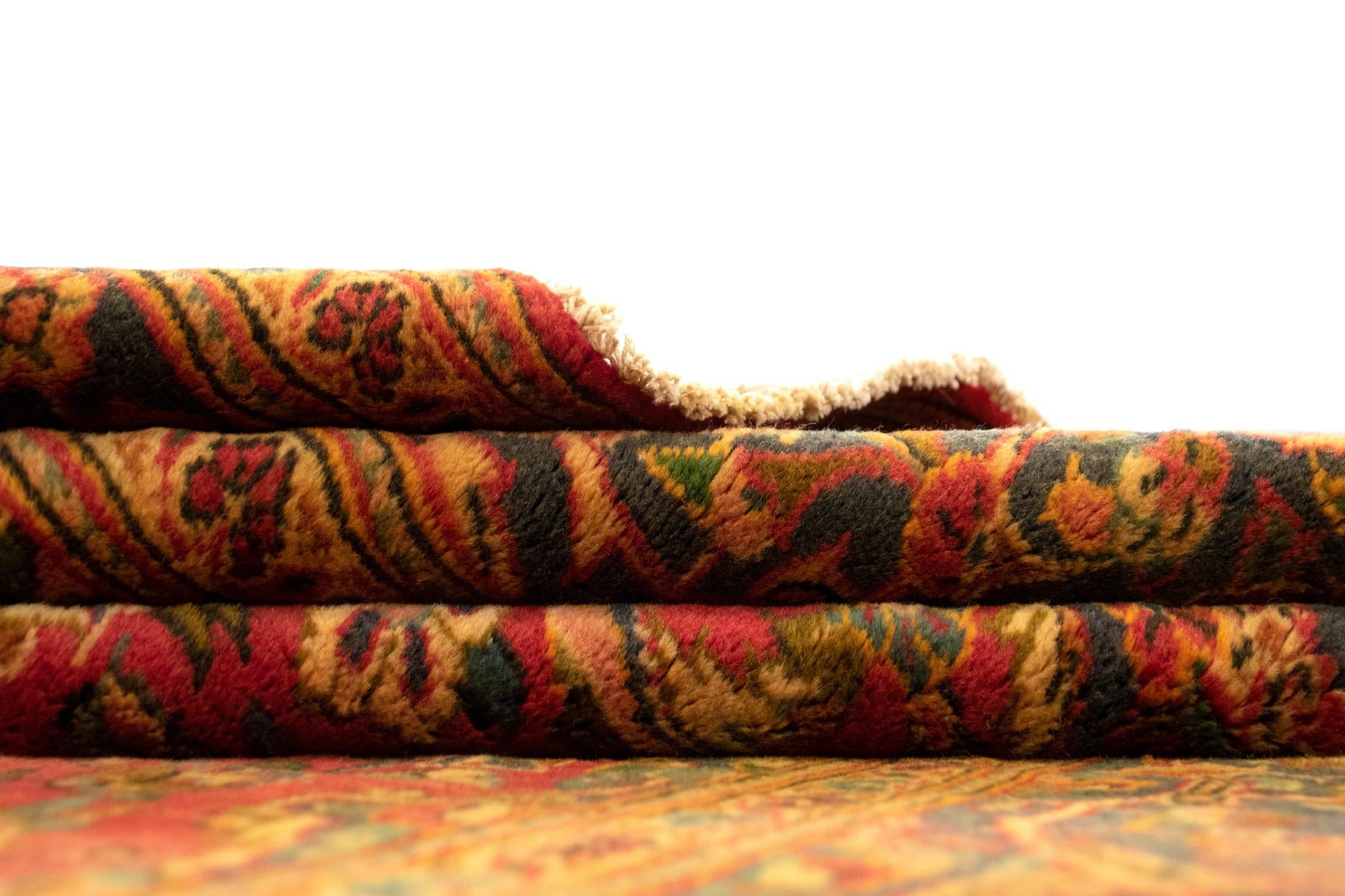 6' 4 x 10' 11 Hand Knotted Kashan Persian Wool Runner Rug