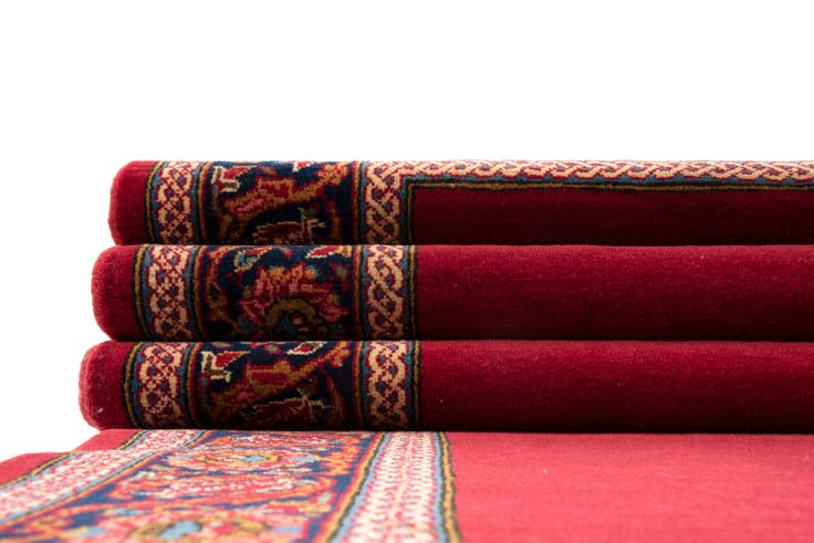 Detail image of 3' 6 x 30' 2 Hand Knotted Kashan Persian Runner Rug
