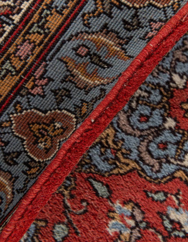Detail image of 3' 5 x 18'  Hand Knotted Kashan Oriental Wool Runner Rug
