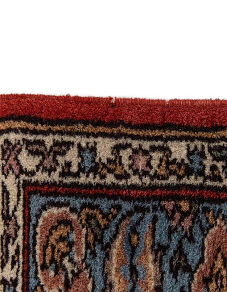 Detail image of 3' 5 x 18'  Hand Knotted Kashan Oriental Wool Runner Rug