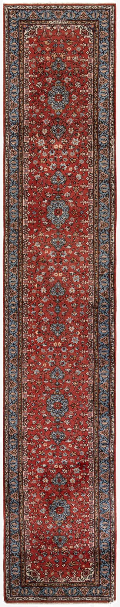 3' 5 x 18'  Hand Knotted Kashan Oriental Wool Runner Rug