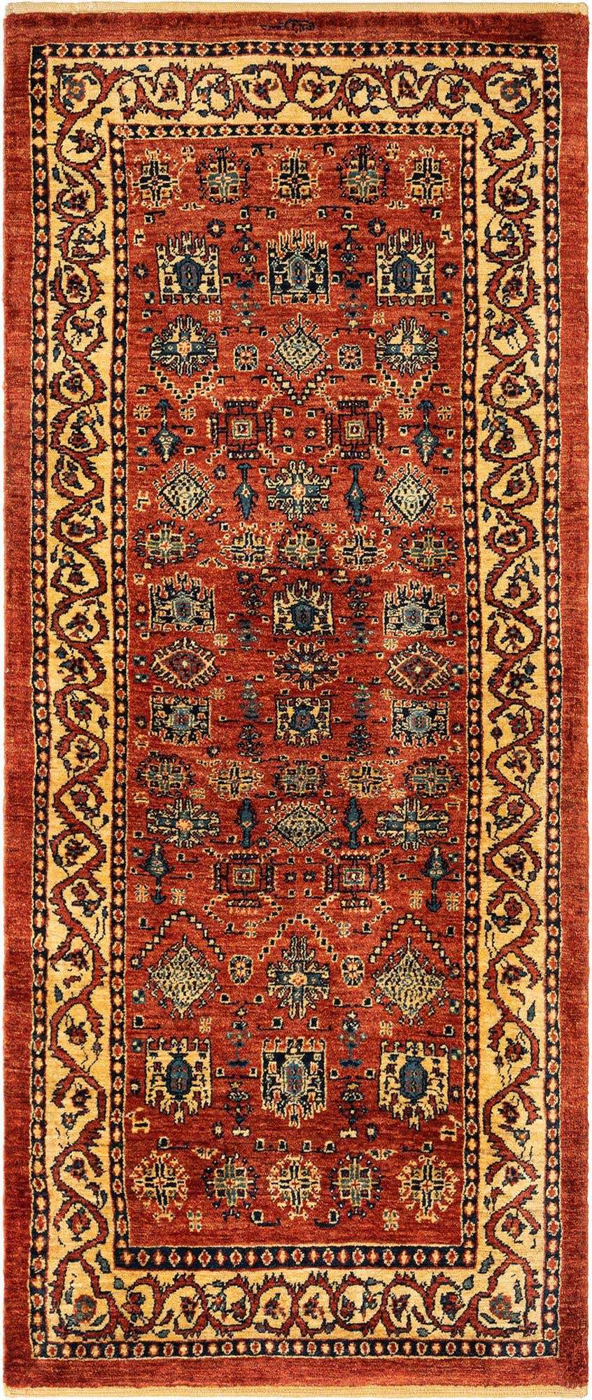 2' 6 x 6' 2 Kashkuli Wool Runner Rug