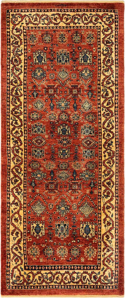 2' 6 x 6' 2 Kashkuli Wool Runner Rug