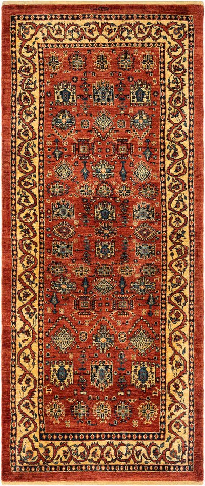Detail image of 2' 6 x 6' 2 Kashkuli Wool Runner Rug