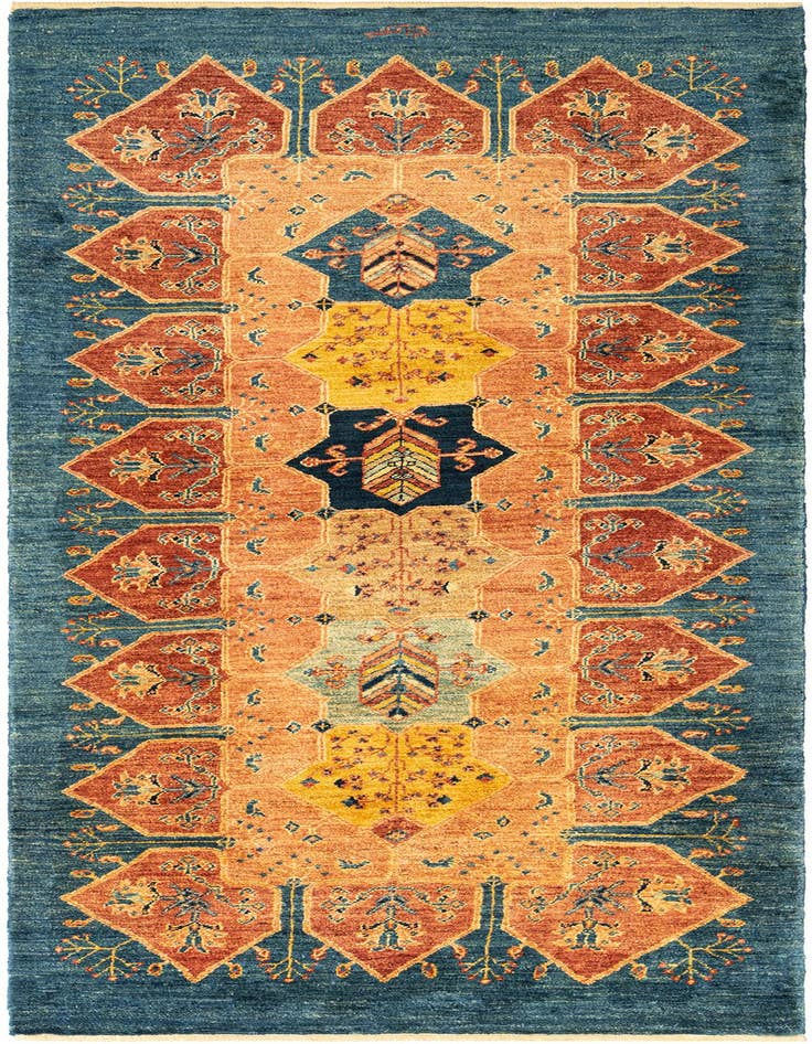 Detail image of 3' 1 x 6' 11 Kashkuli Wool Runner Rug