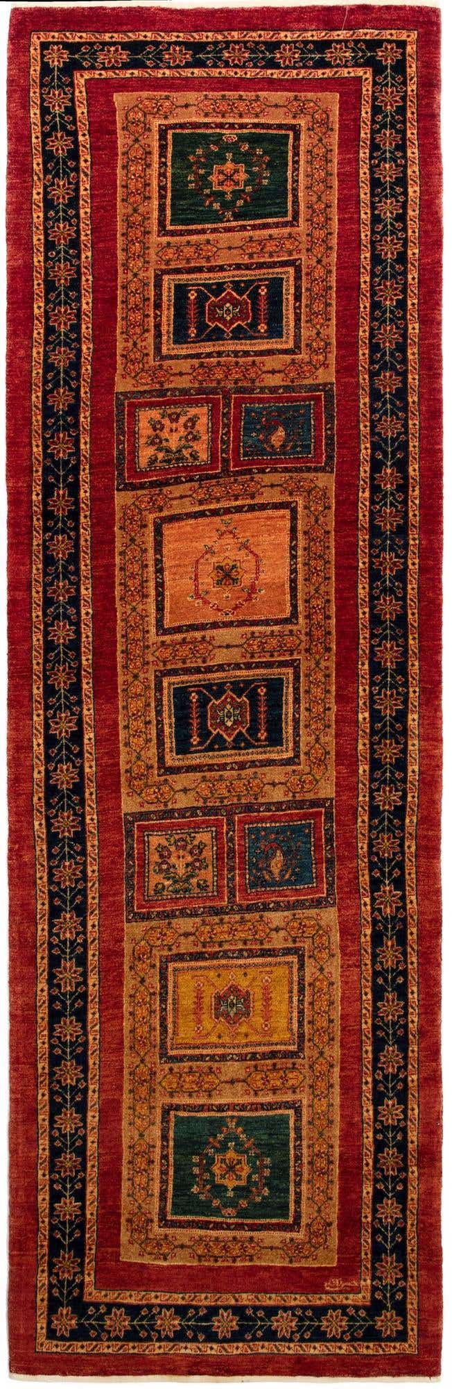 2' 11 x 9' 8 Kashkuli Runner Rug