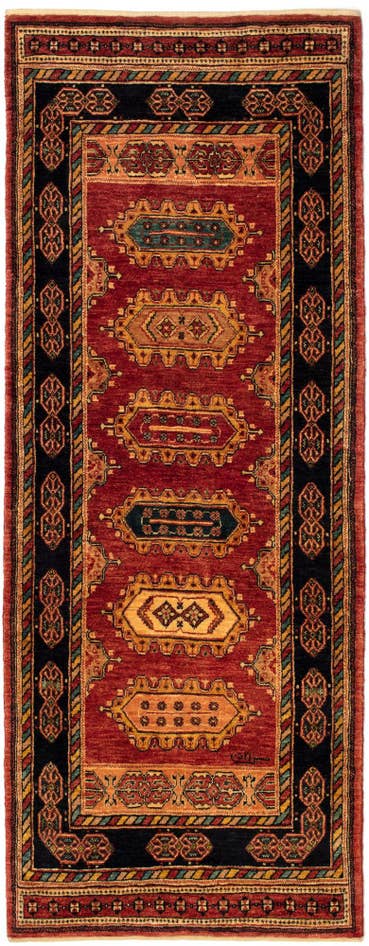 Detail image of 2' 7 x 6' 11 Kashkuli Runner Rug