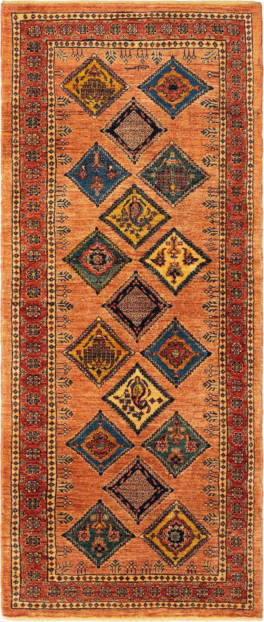 2' 9 x 6' 8 Kashkuli Wool Runner Rug