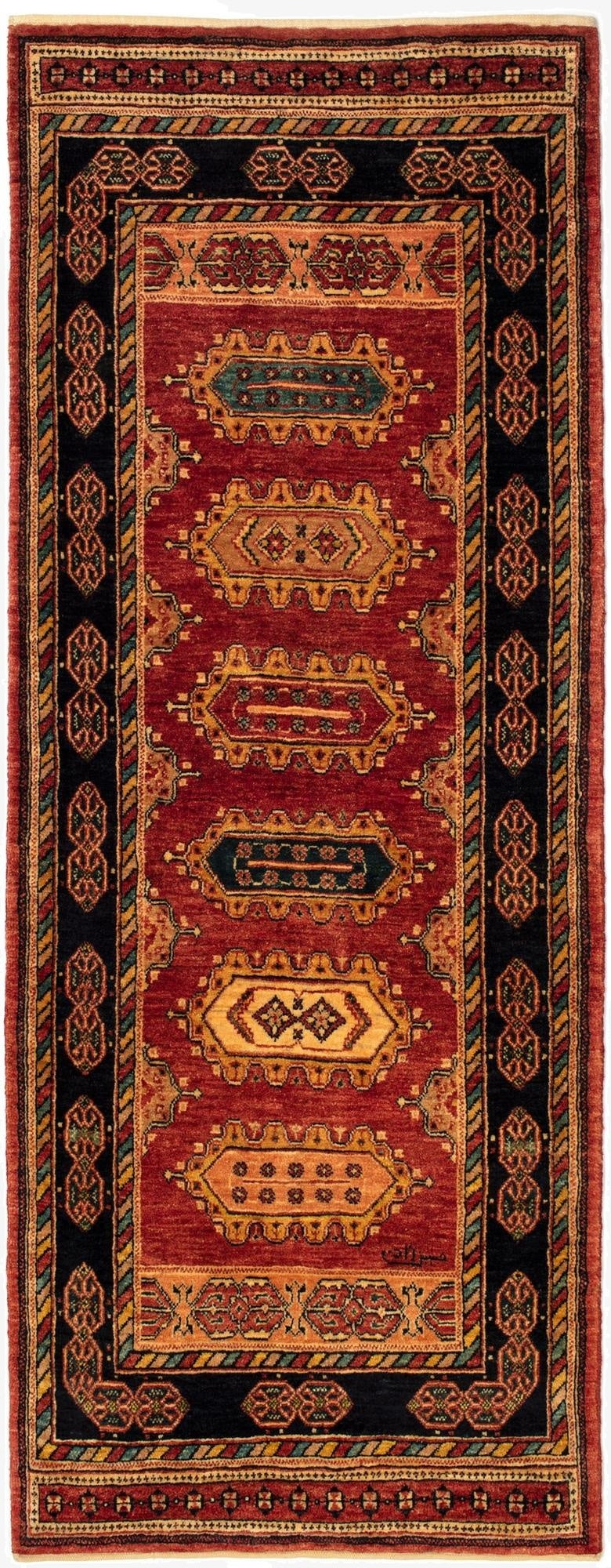 2' 7 x 6' 11 Kashkuli Runner Rug