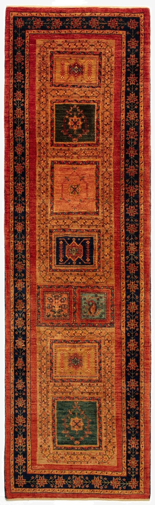 2' 8 x 9' 5 Kashkuli Runner Rug
