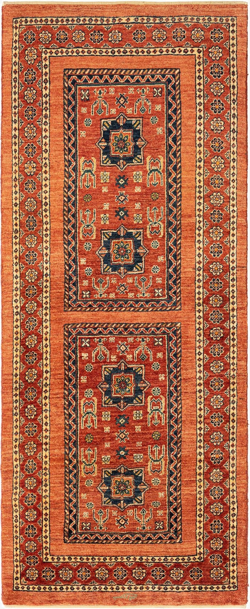 2' 8 x 6' 8 Kashkuli Wool Runner Rug