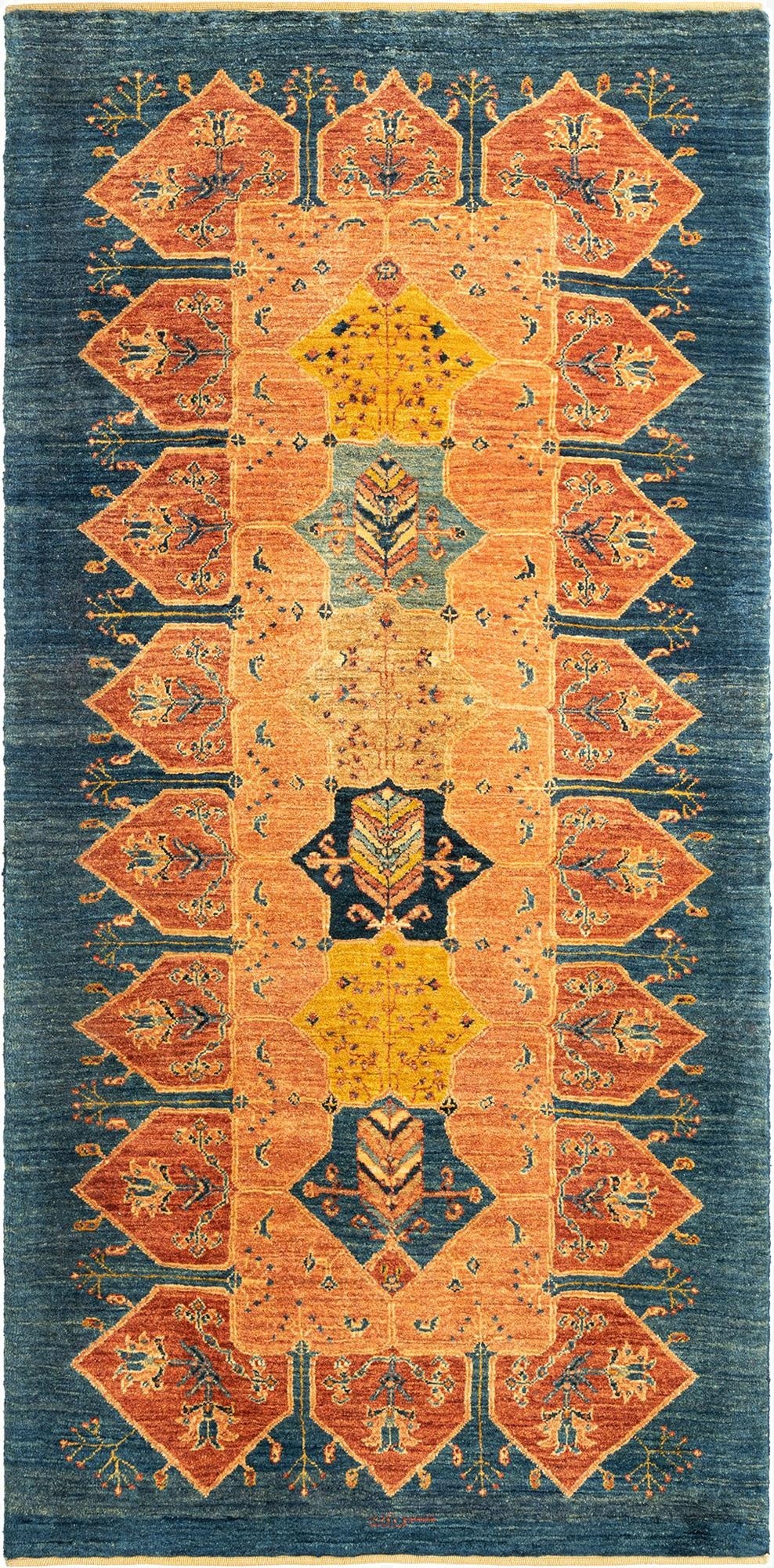 3' 2 x 6' 7 Kashkuli Wool Runner Rug