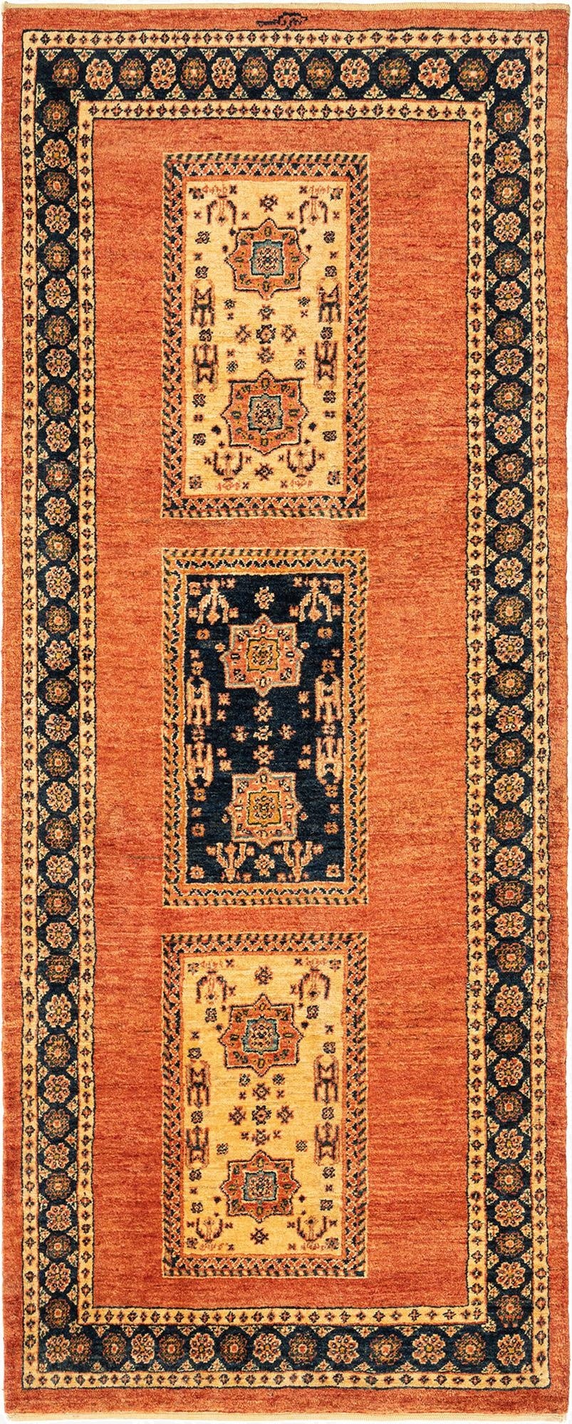 2' 9 x 6' 9 Kashkuli Wool Runner Rug