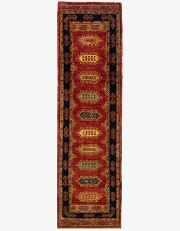 2' 8 x 9' 5 Kashkuli Runner Rug