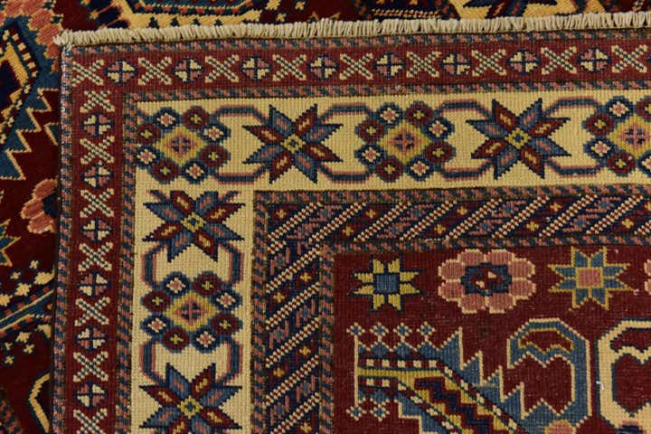 2' 9 x 9' 9 Hand Knotted Kazak Runner Rug
