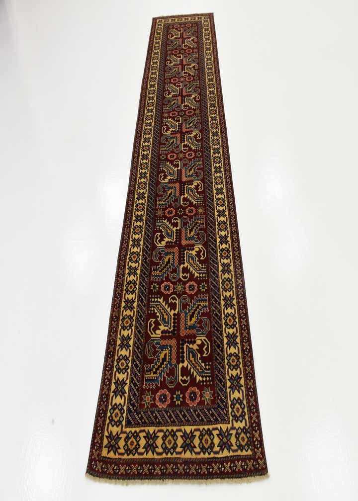 2' 9 x 9' 9 Hand Knotted Kazak Runner Rug