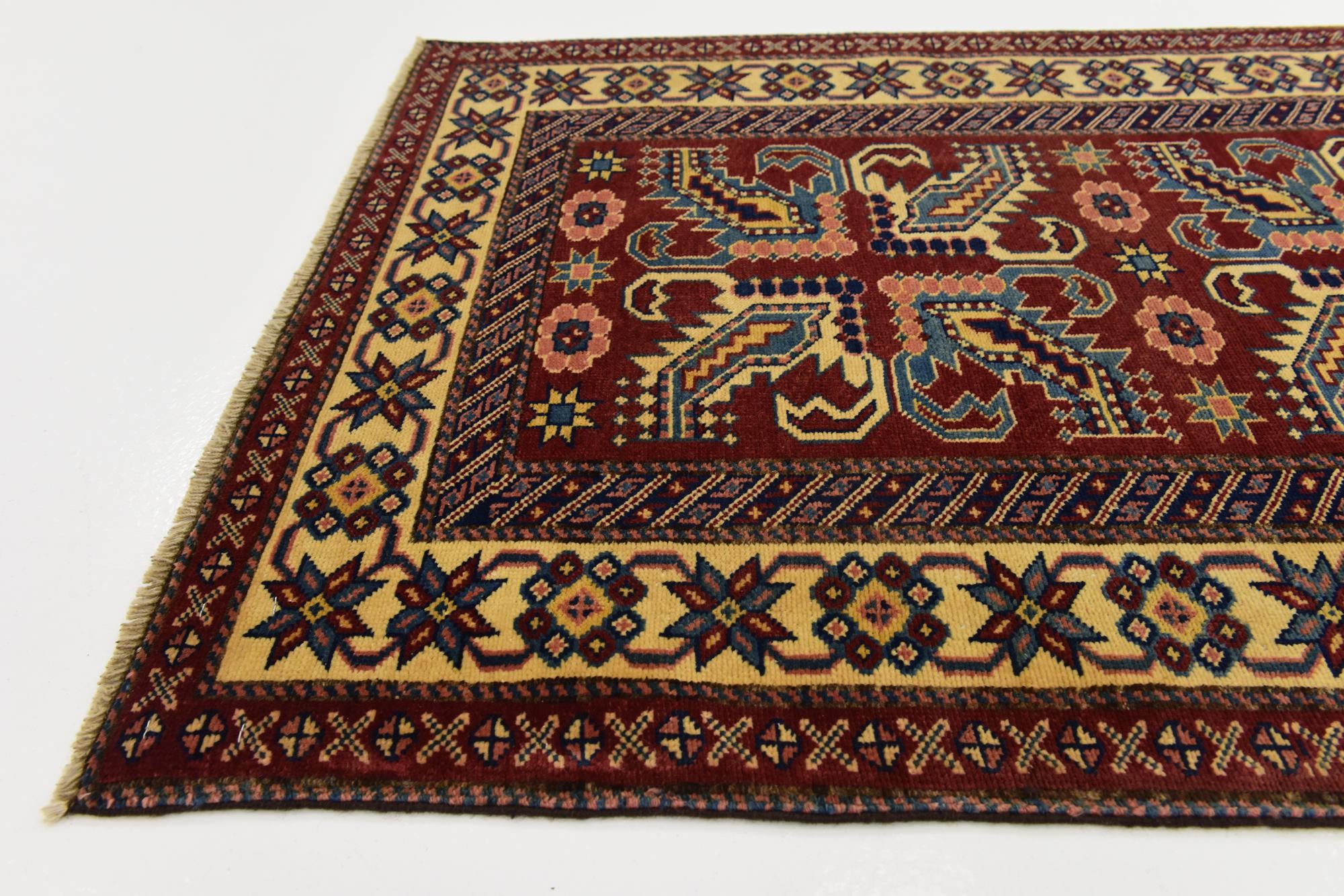 2' 9 x 9' 9 Hand Knotted Kazak Runner Rug