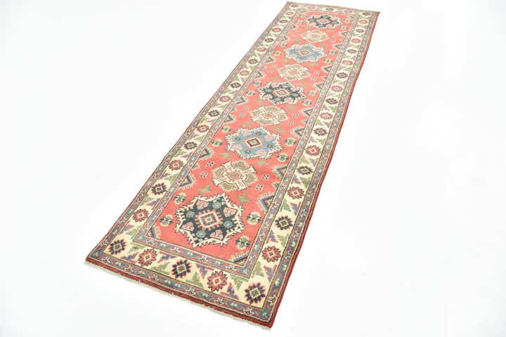 2' 9 x 9' 8 Hand Knotted Kazak Runner Rug
