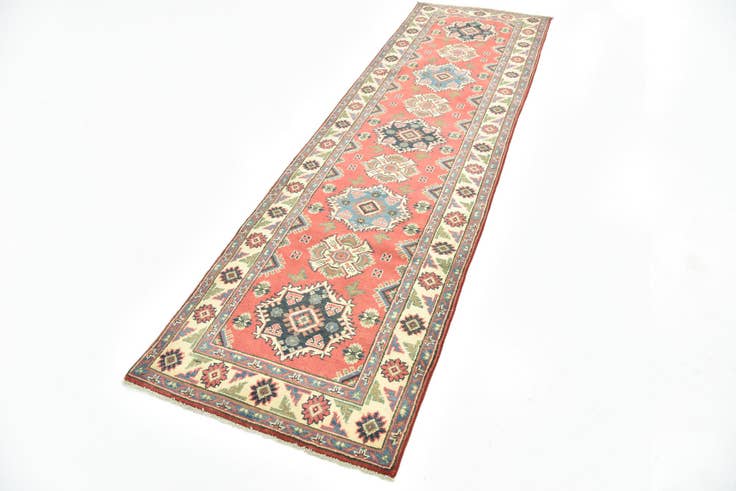 Detail image of 2' 9 x 9' 8 Hand Knotted Kazak Runner Rug