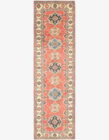 2' 9 x 9' 8 Hand Knotted Kazak Runner Rug