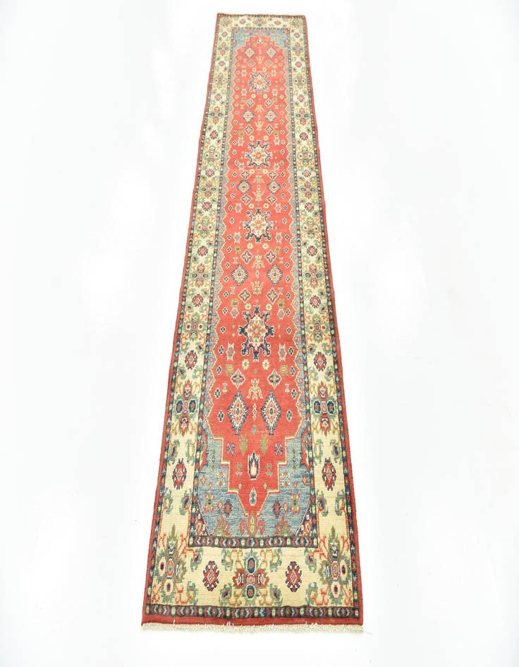 Detail image of 2' 8 x 9' 7  Hand Knotted Kazak Runner Rug