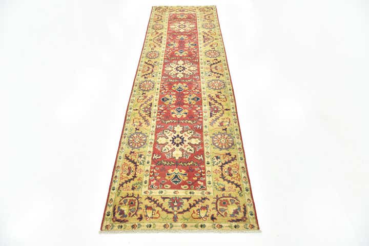 2' 8 x 9' 9 Hand Knotted Kazak Runner Rug
