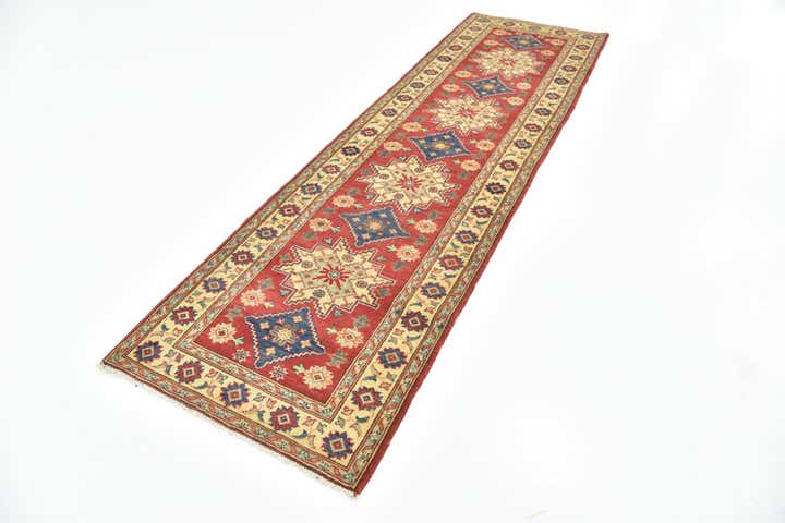 2' 10 x 9' 9 Hand Knotted Kazak Runner Rug