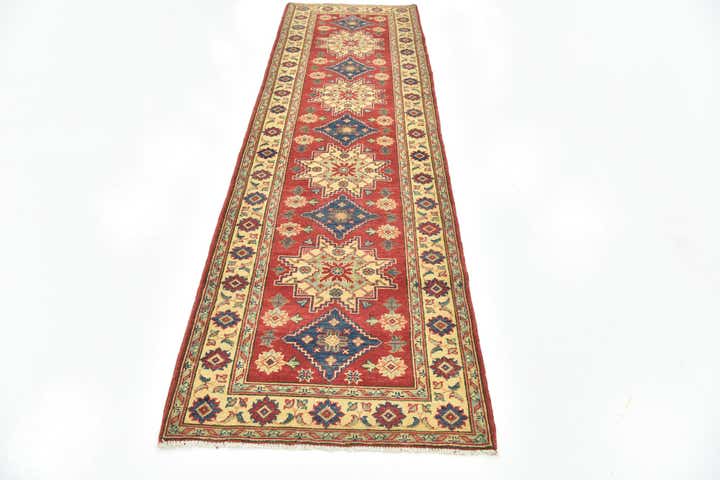 2' 10 x 9' 9 Hand Knotted Kazak Runner Rug