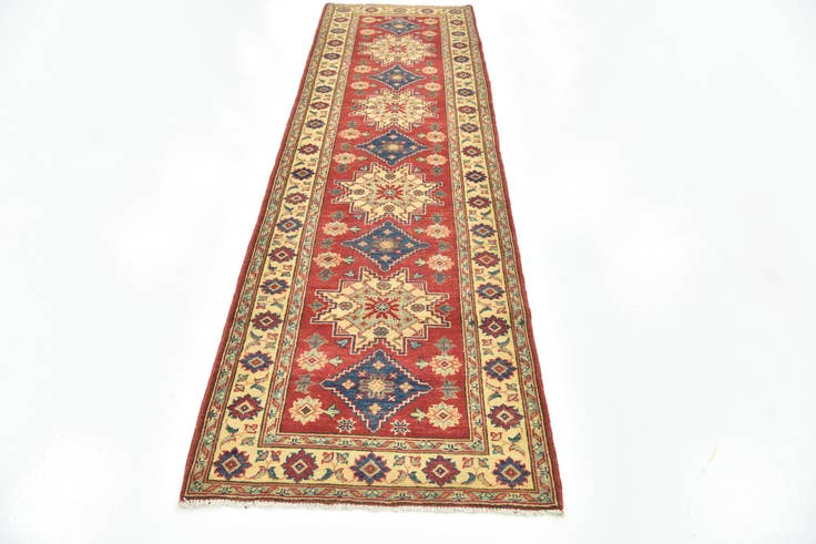 Detail image of 2' 10 x 9' 9 Hand Knotted Kazak Runner Rug
