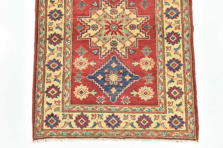 2' 10 x 9' 9 Hand Knotted Kazak Runner Rug