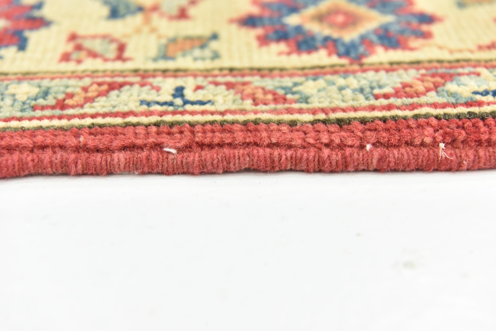 2' 10 x 9' 9 Hand Knotted Kazak Runner Rug