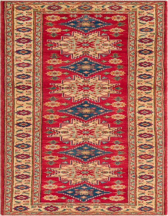 Detail image of 2' 10 x 9' 9 Hand Knotted Kazak Runner Rug