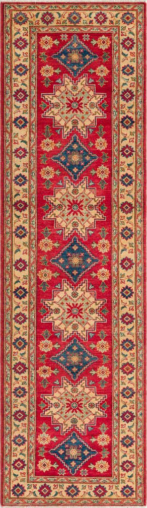 2' 10 x 9' 9 Hand Knotted Kazak Runner Rug