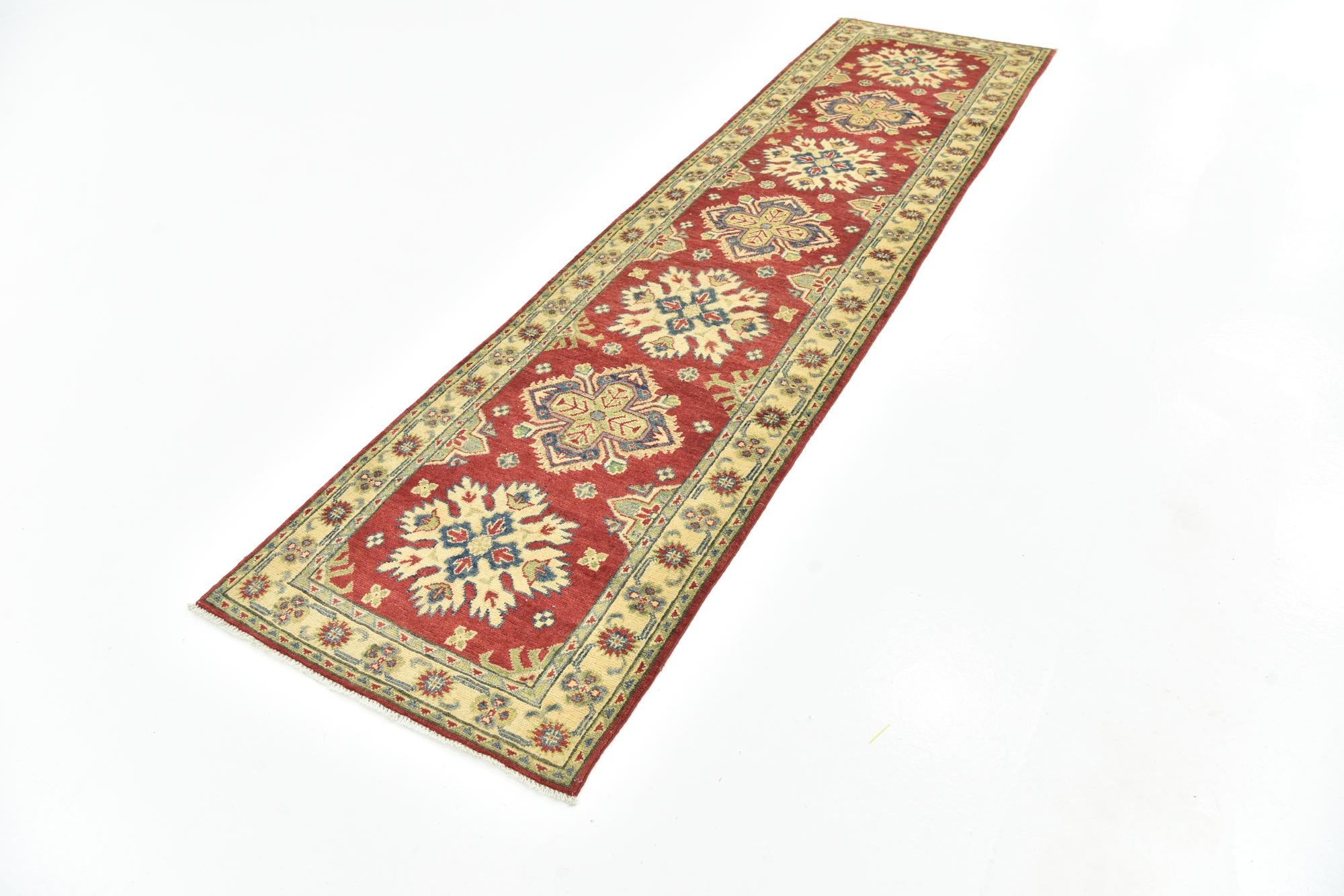 2' 7 x 9' 10 Hand Knotted Kazak Runner Rug