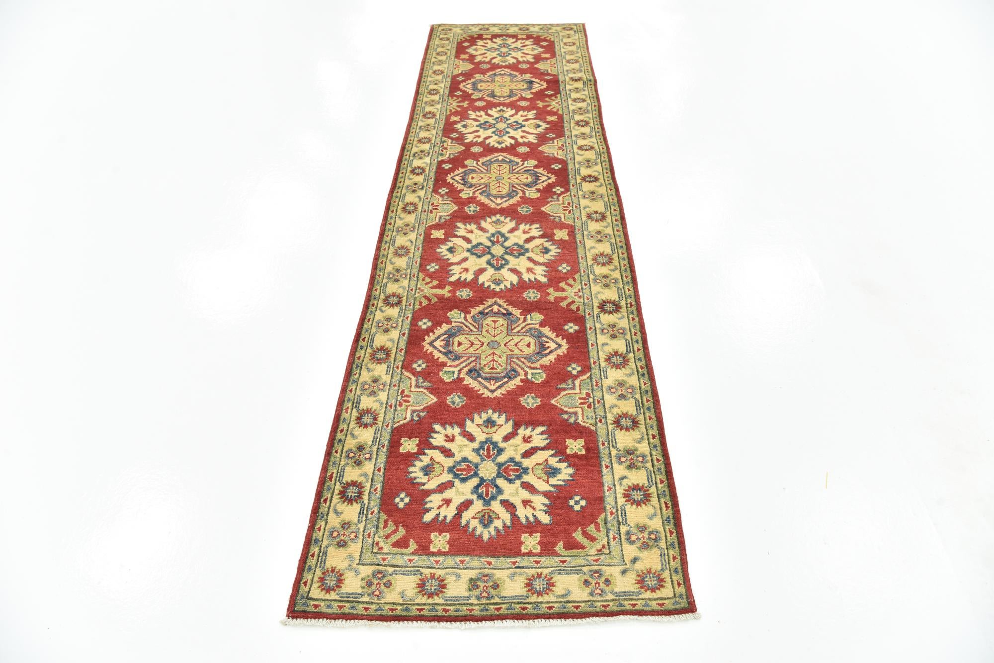 2' 7 x 9' 10 Hand Knotted Kazak Runner Rug