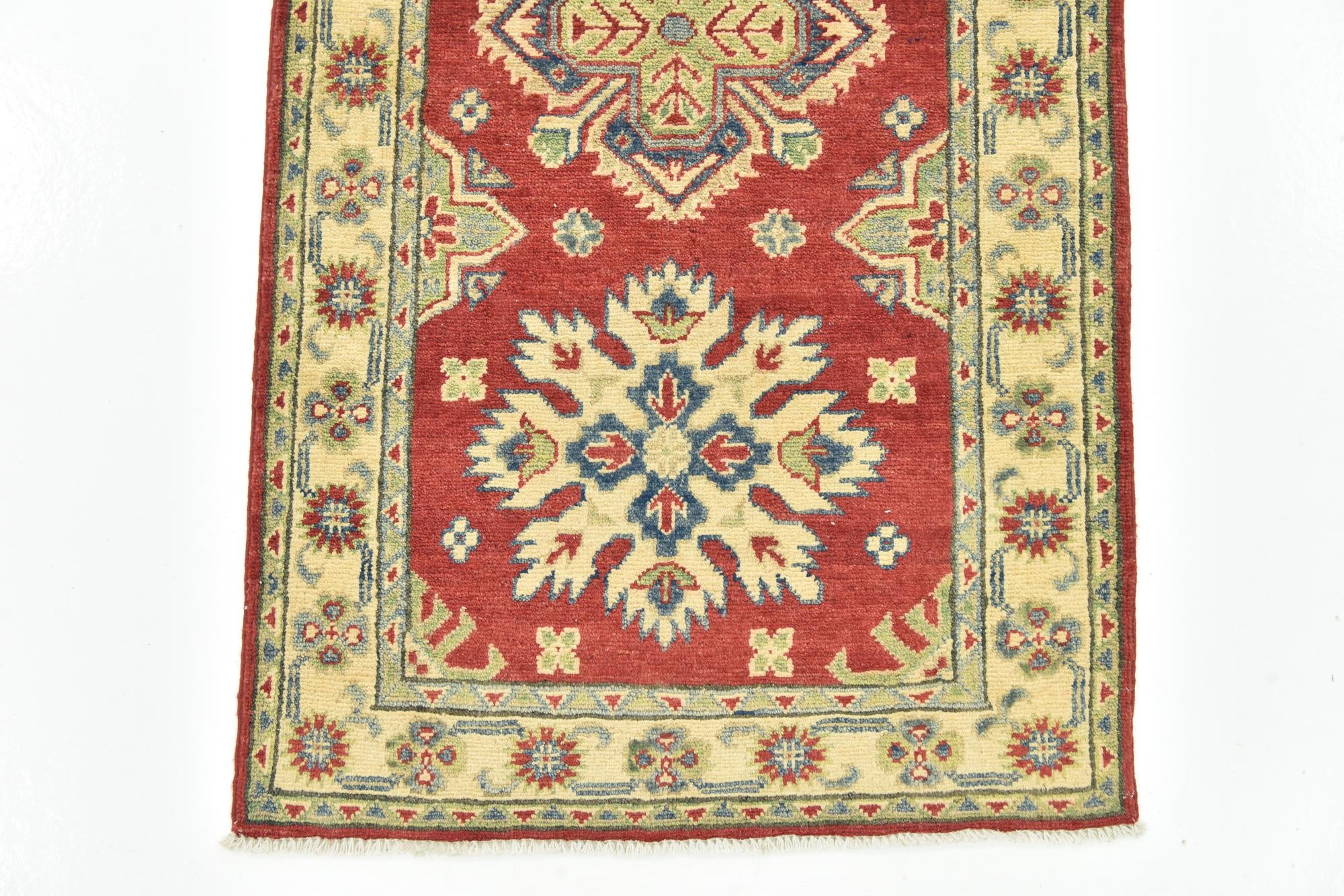 2' 7 x 9' 10 Hand Knotted Kazak Runner Rug