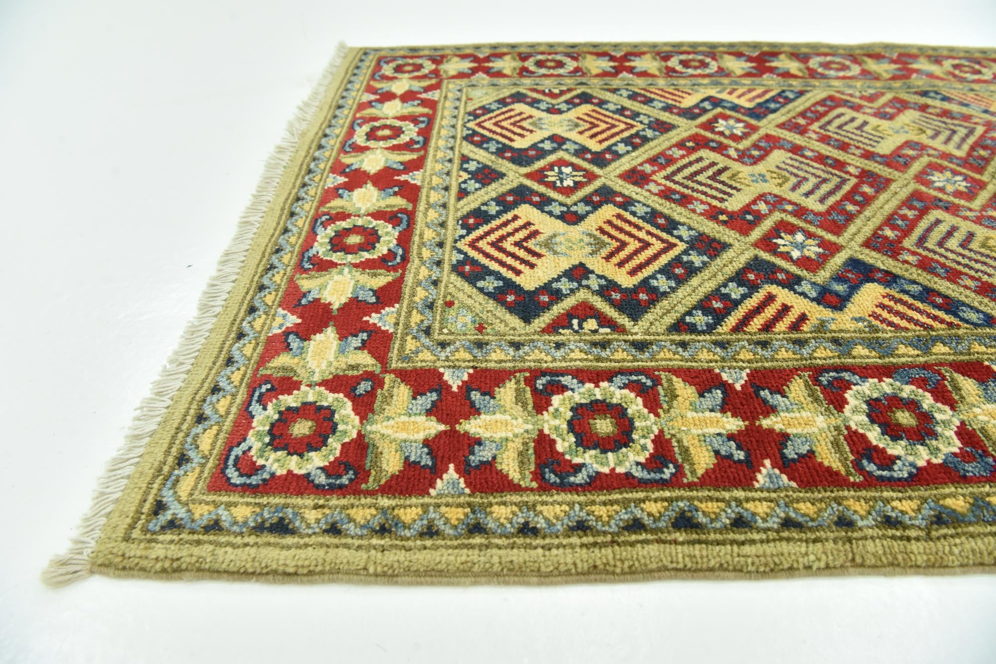 2' 9 x 9' 8 Hand Knotted Kazak Runner Rug