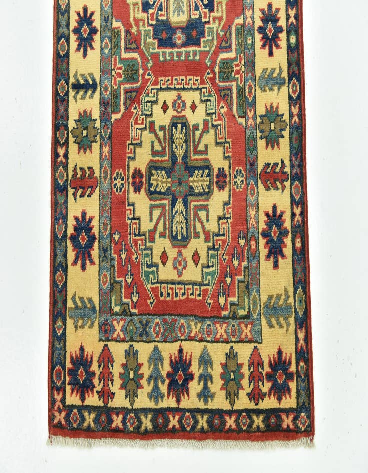 Detail image of 2' 7 x 9' 9 Hand Knotted Kazak Runner Rug
