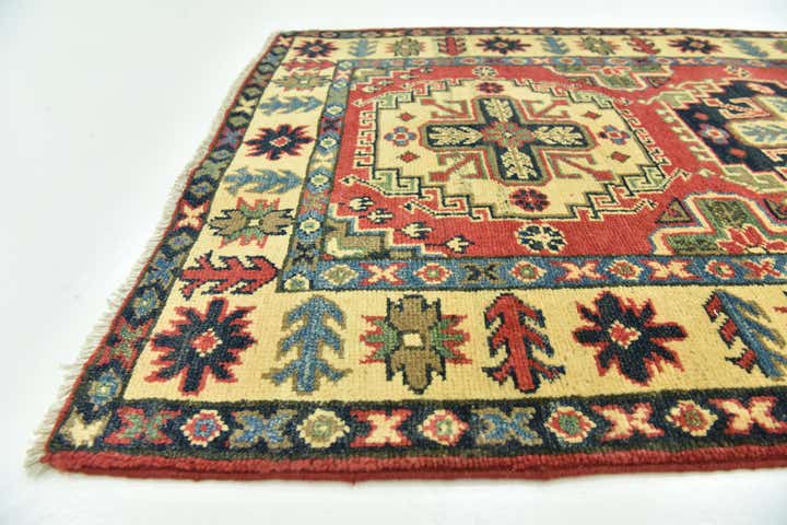 2' 7 x 9' 9 Hand Knotted Kazak Runner Rug