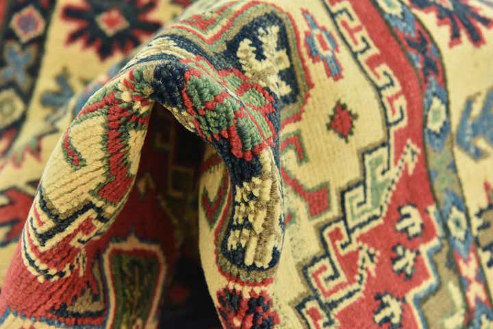 2' 7 x 9' 9 Hand Knotted Kazak Runner Rug