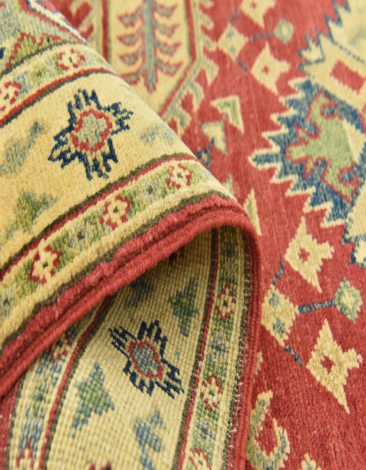 Detail image of 2' 9 x 10'  Hand Knotted Kazak Runner Rug