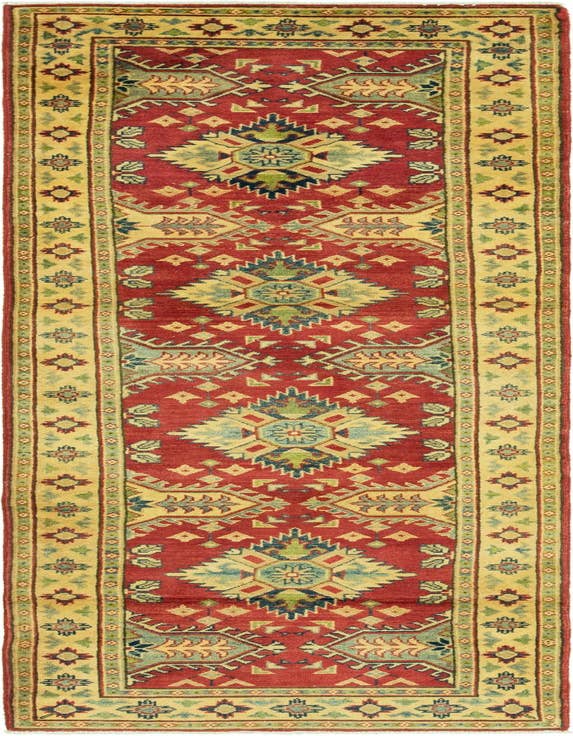 Detail image of 2' 9 x 10' Hand Knotted Kazak Runner Rug