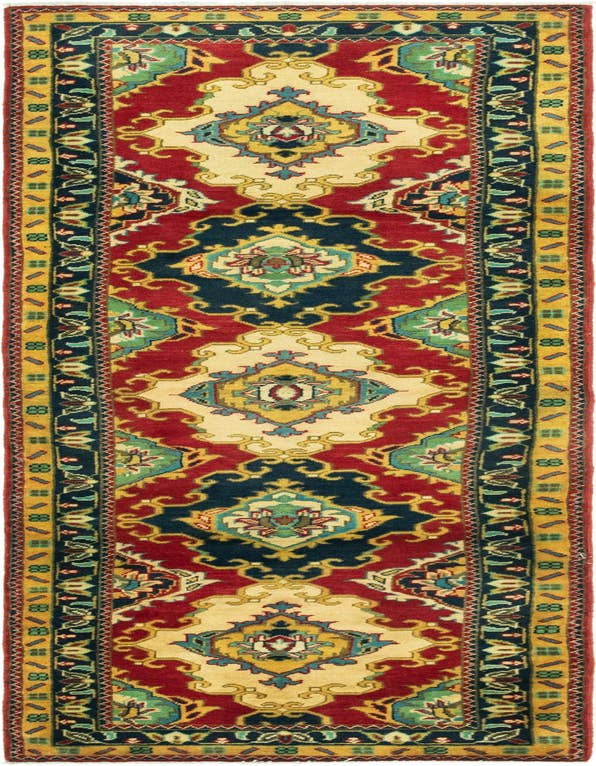 Detail image of 2' 8 x 9' 8 Hand Knotted Kazak Runner Rug