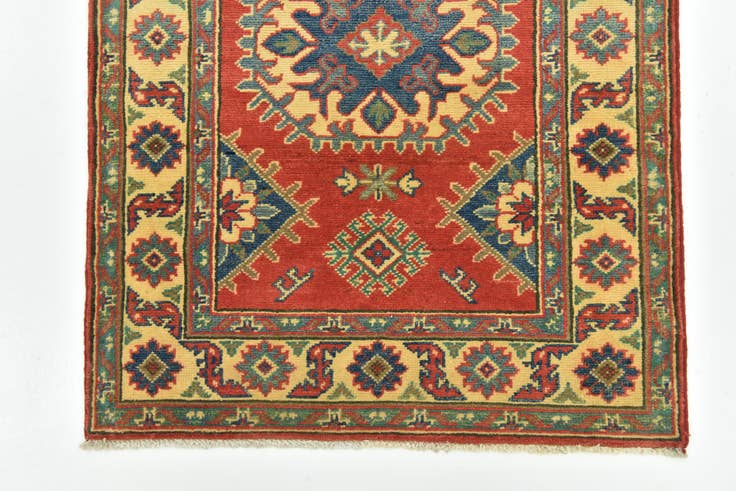 Detail image of 2' 9 x 9' 9 Hand Knotted Kazak Runner Rug